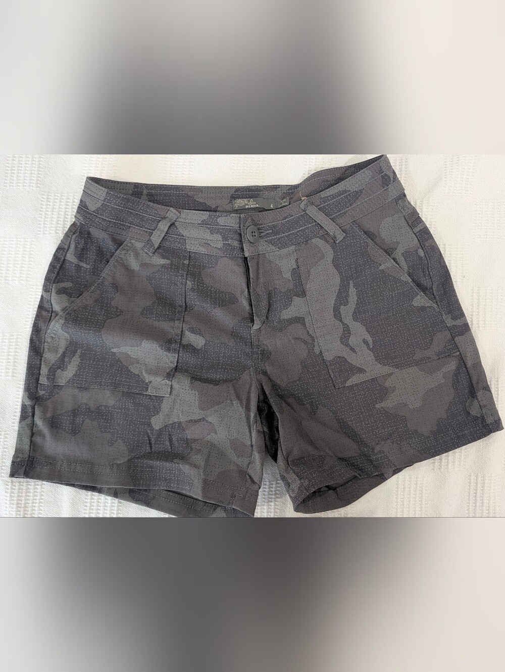 Prana Women's Dark Gray Camo Shorts